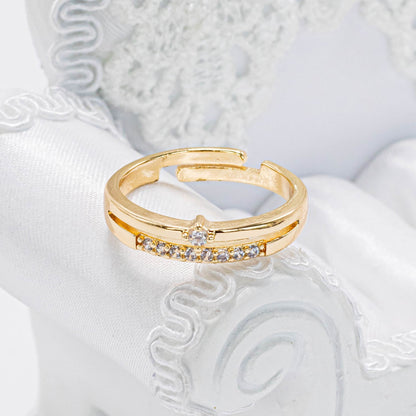 Anillo doble microzircones