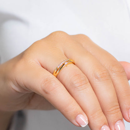 Anillo doble microzircones  Amulí