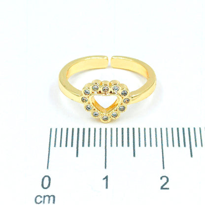 Anillo silueta corazon
