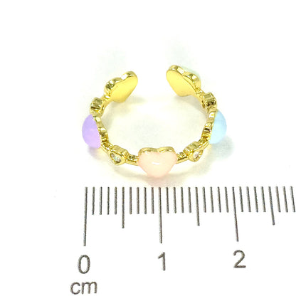 Anillo corazón pastel