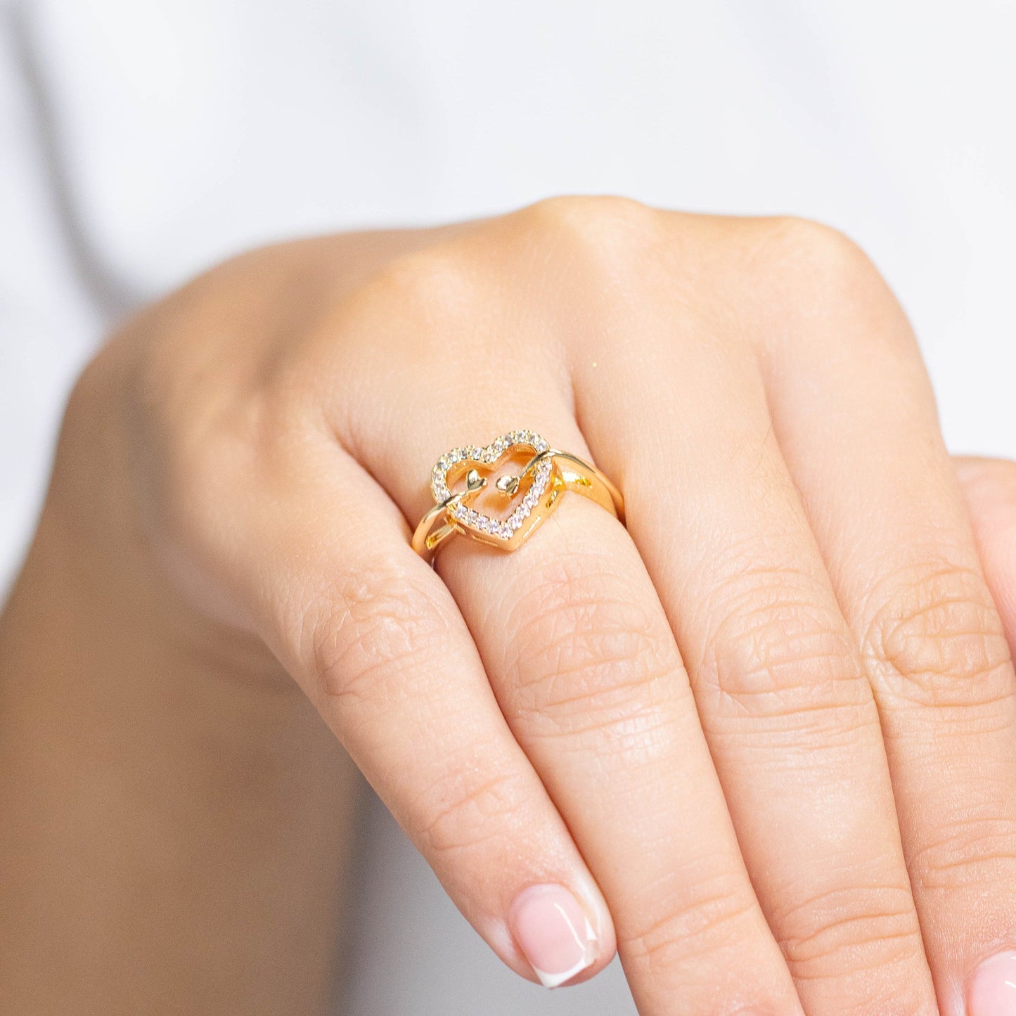 Anillo silueta corazon  Amulí