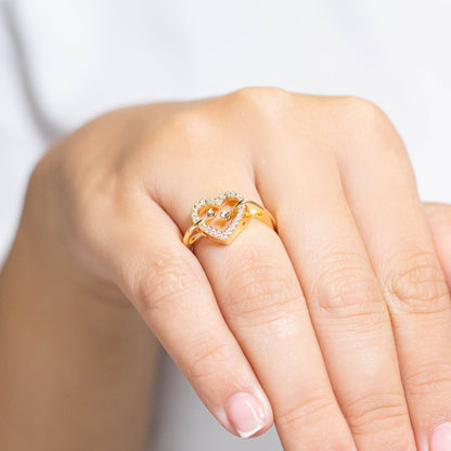 Anillo silueta corazon  Amulí