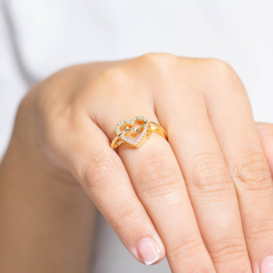 Anillo silueta corazon  Amulí