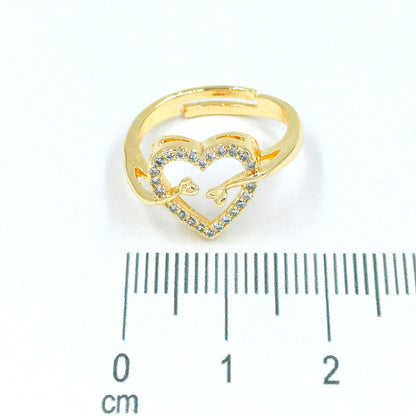 Anillo silueta corazon