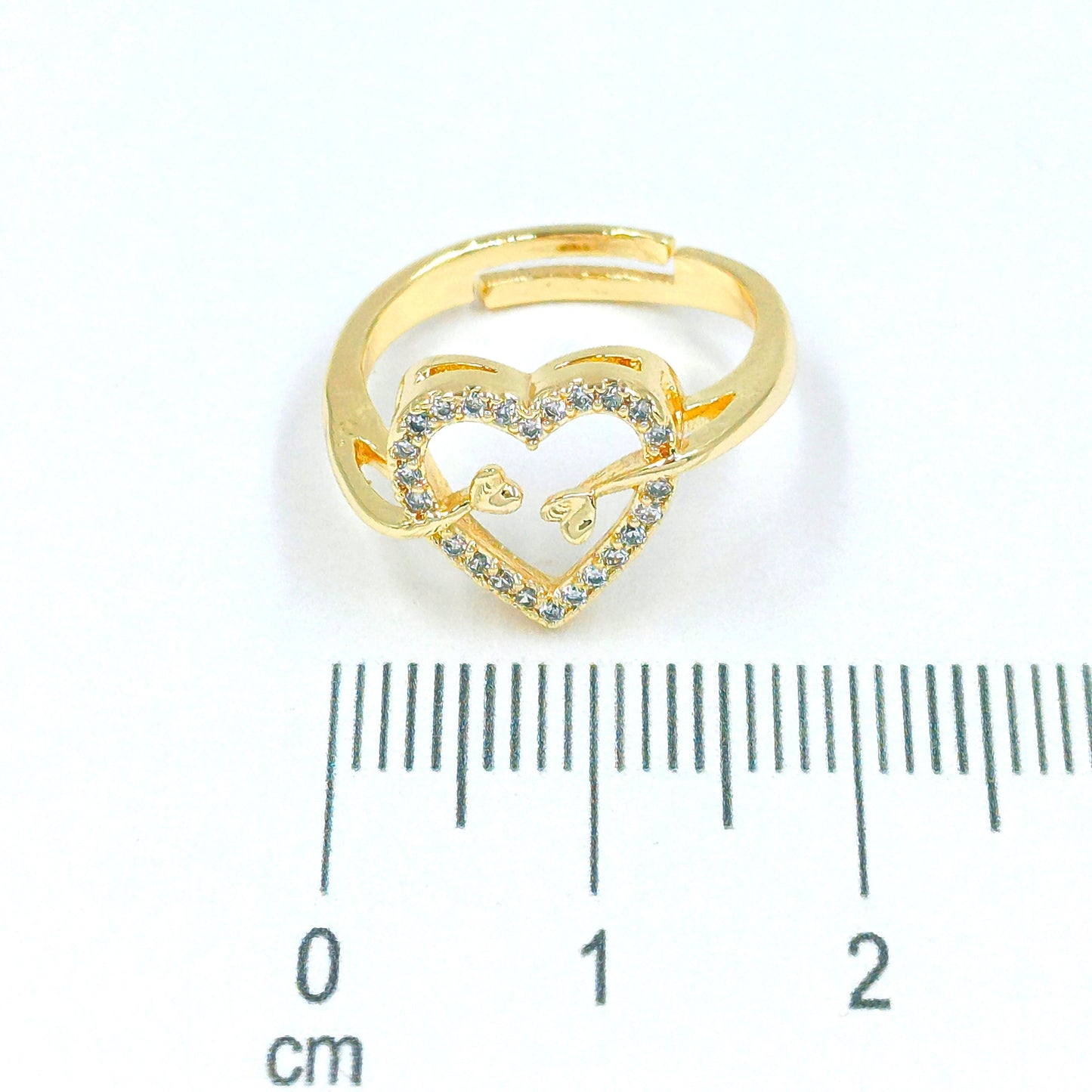 Anillo silueta corazon