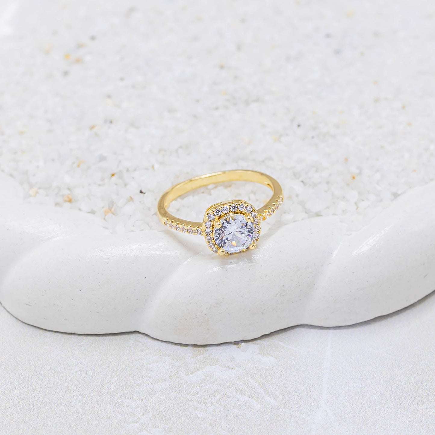 Anillo argolla cristal