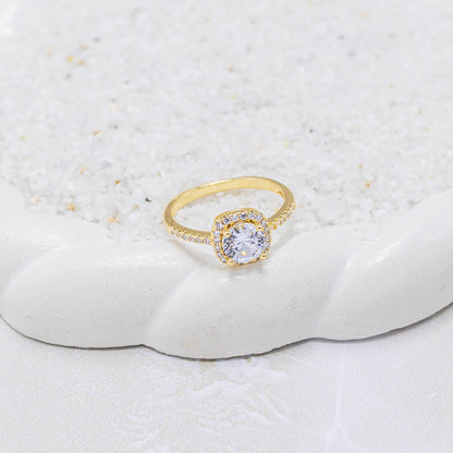 Anillo argolla cristal