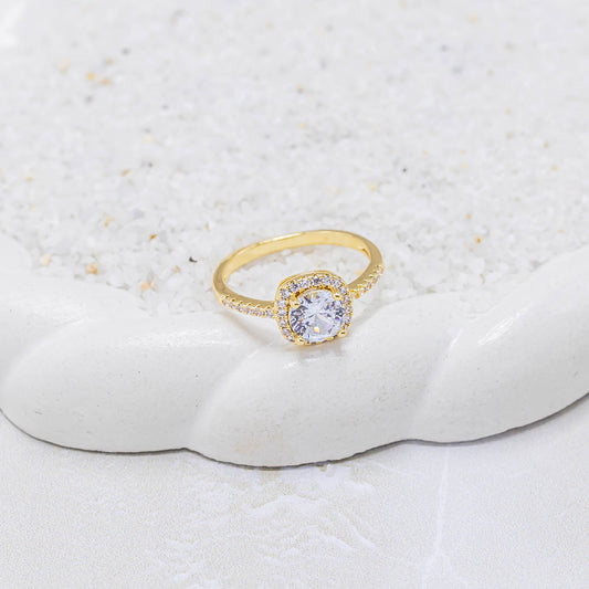 Anillo argolla cristal