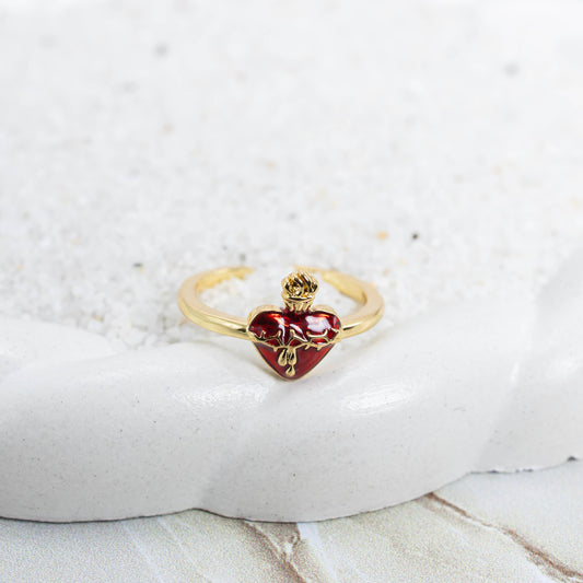 Anillo corazón de Jesús