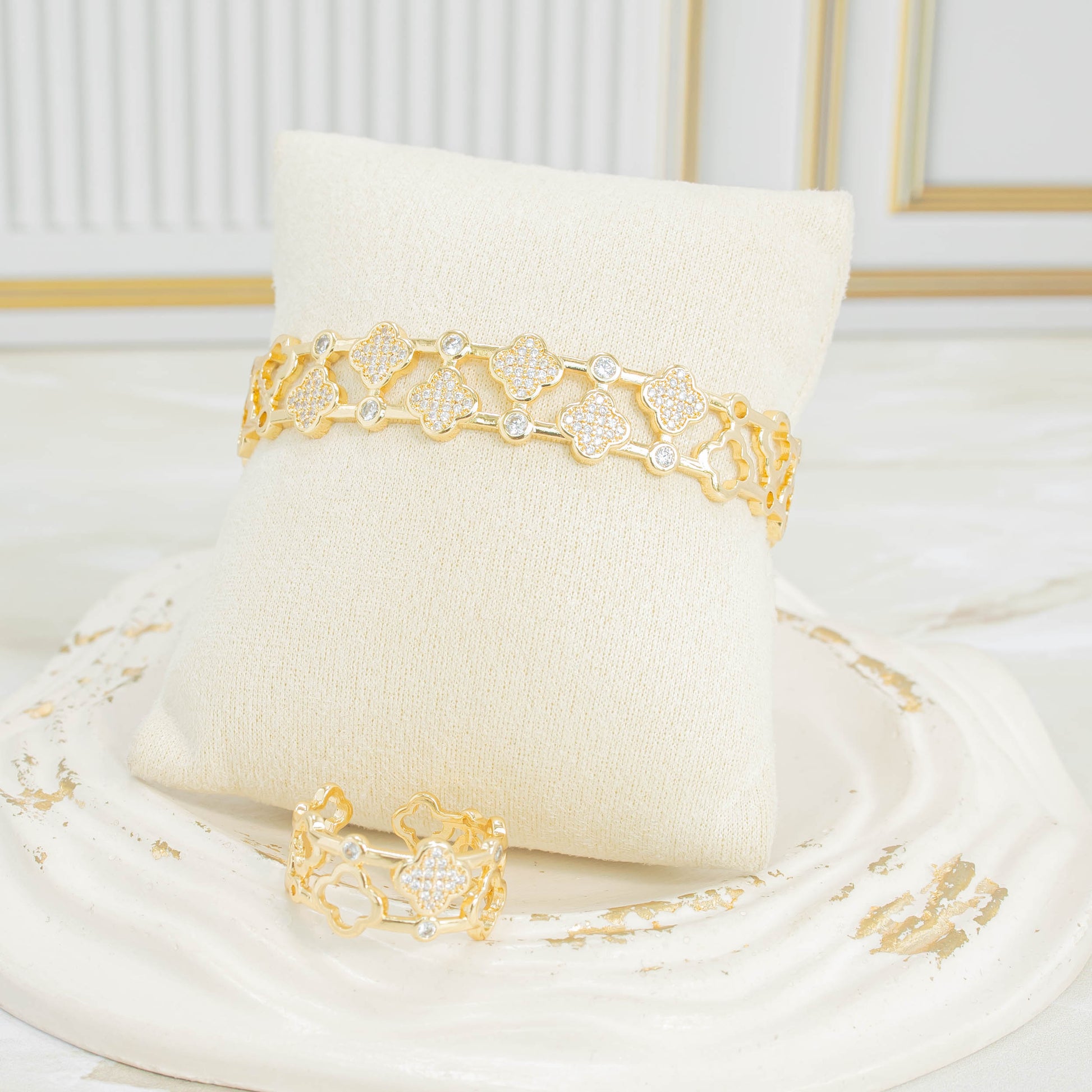 Pulsera + anillo set van cleef