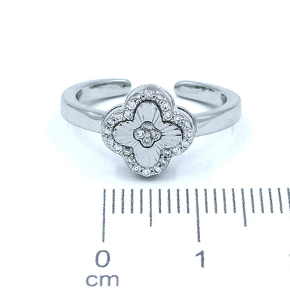 Anillo van cleef micro zircón P