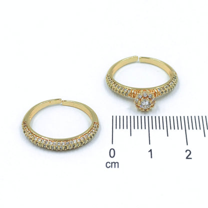 Anillo pisargolla micro zircón