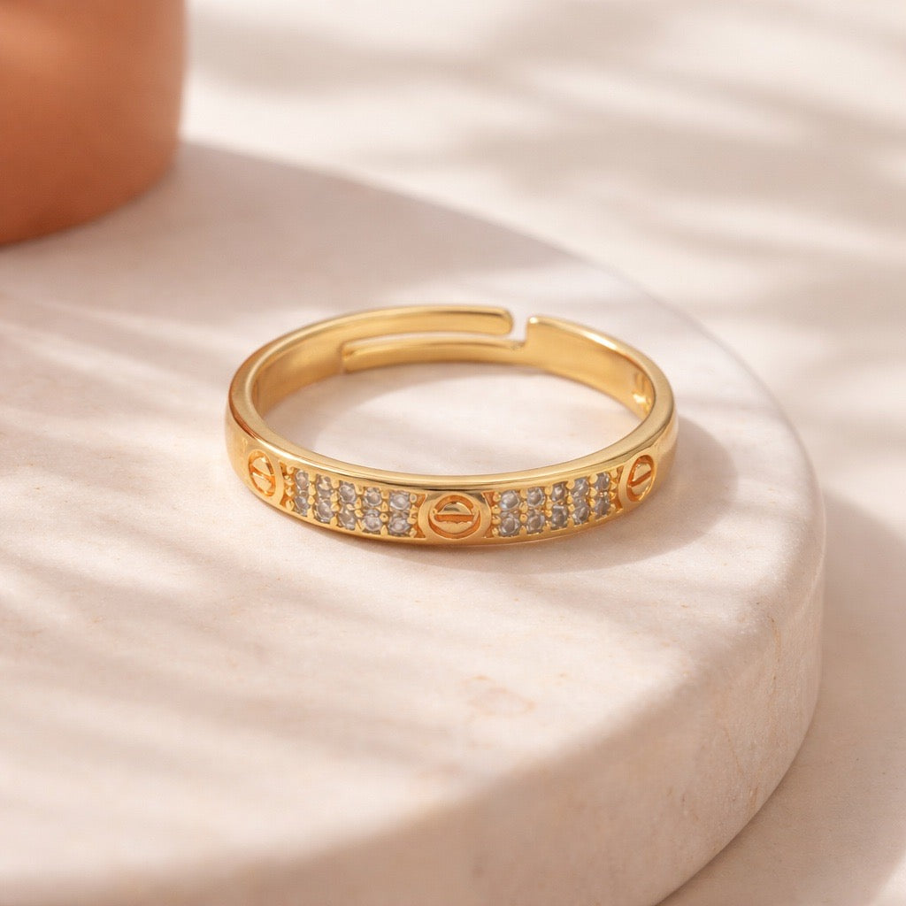 Anillo Cartier micro zircón
