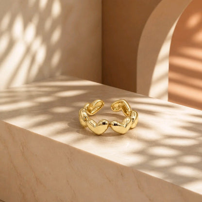 Anillo corazones