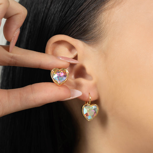 Arete corazon tornasol (1,5cm)