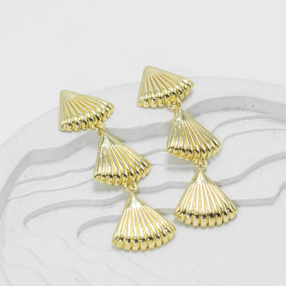 Arete lluvia de conchas