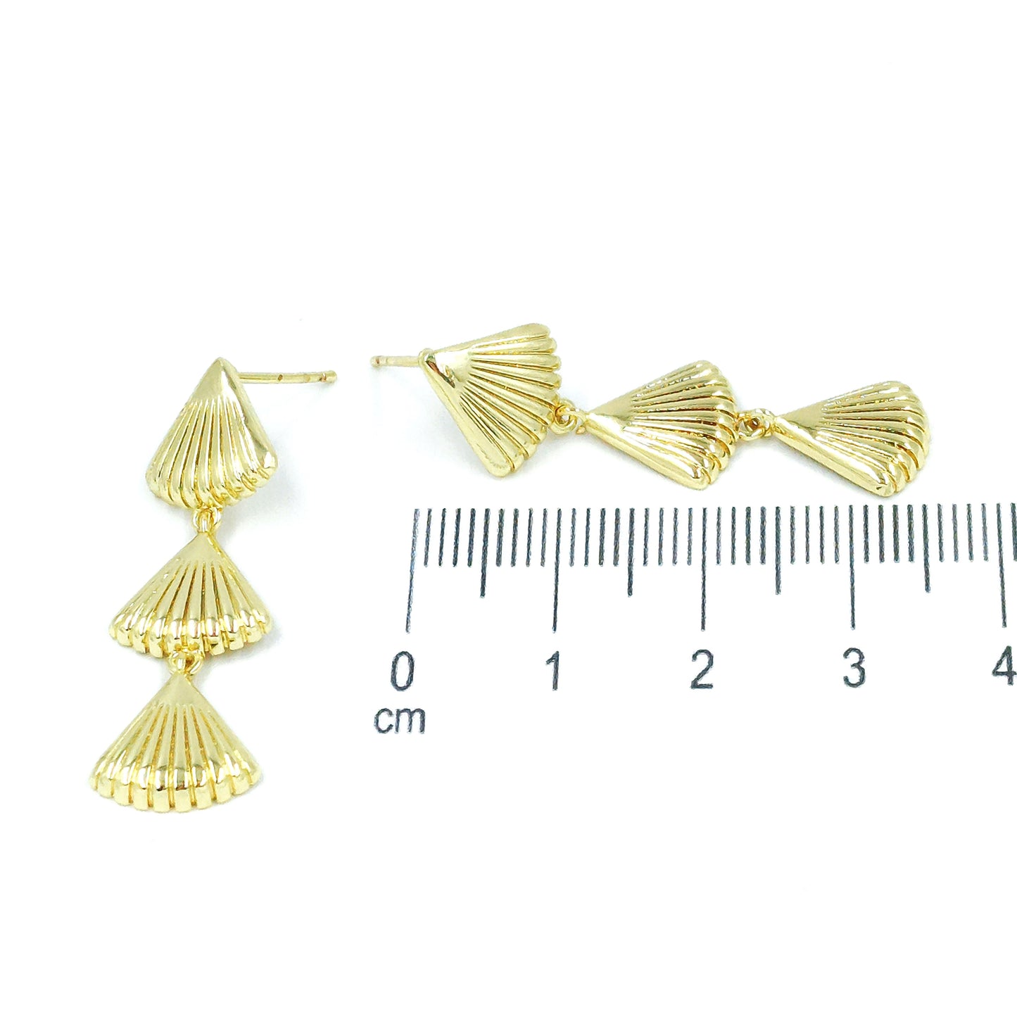 Arete lluvia de conchas