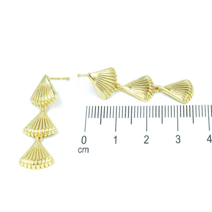 Arete lluvia de conchas