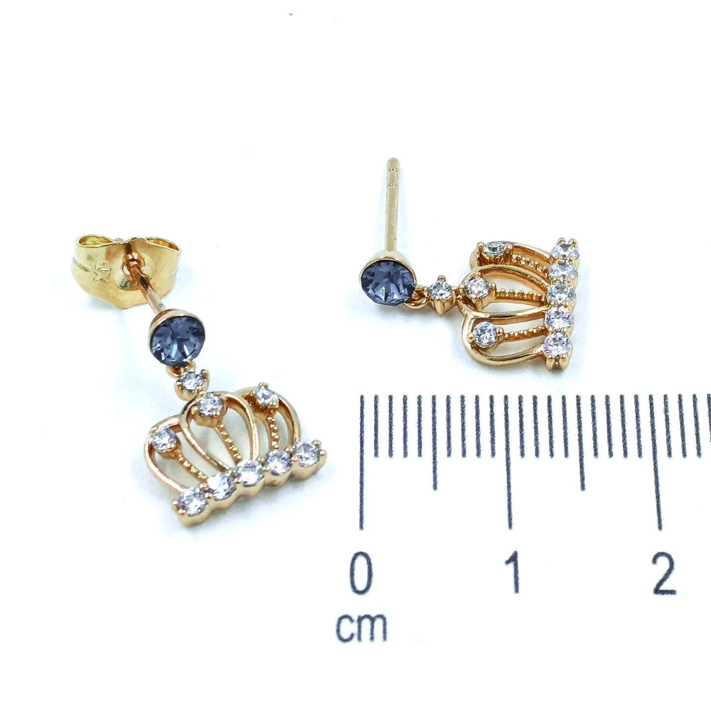 Arete corona azul