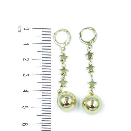 Arete balín estrellas