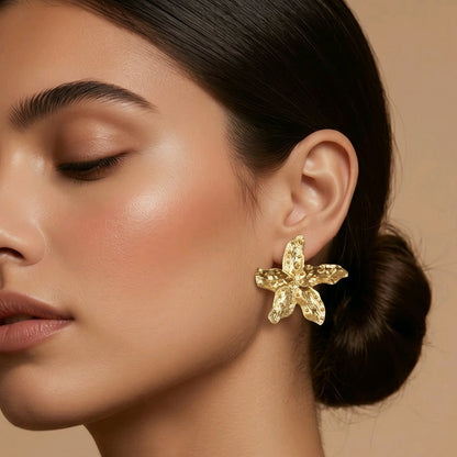 Arete maxi flor