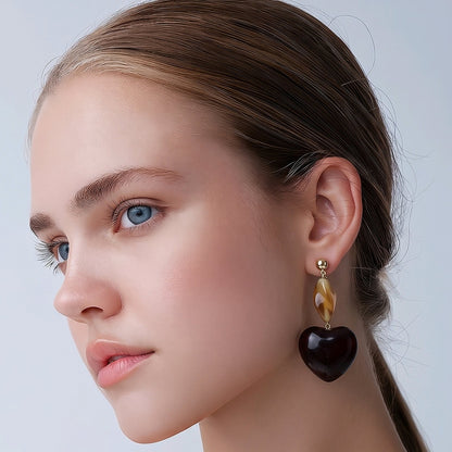 Arete carey corazón