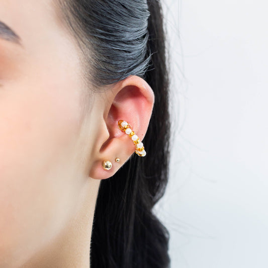 Earcuff perlas  Amulí