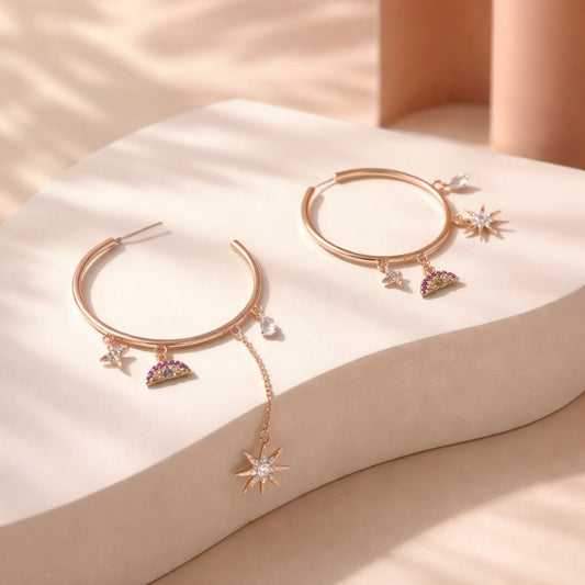 Candonga grande dijes micro zircón 18k