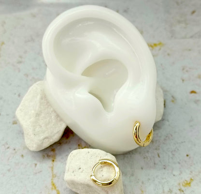 Cdga pqña lisa 24K (10mm) Amulí