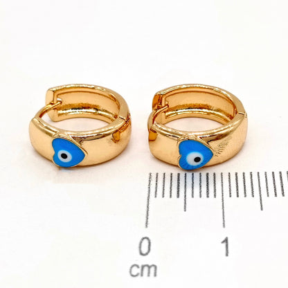 Cdga pqa ojo cora turqueza (1,2 cm) Amulí