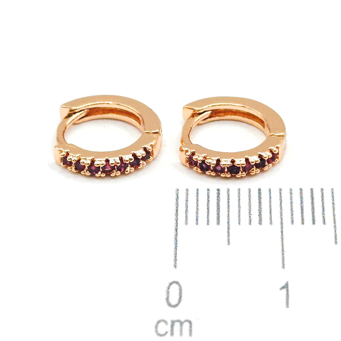 Cdga pequeña microzircones magenta (10mm)