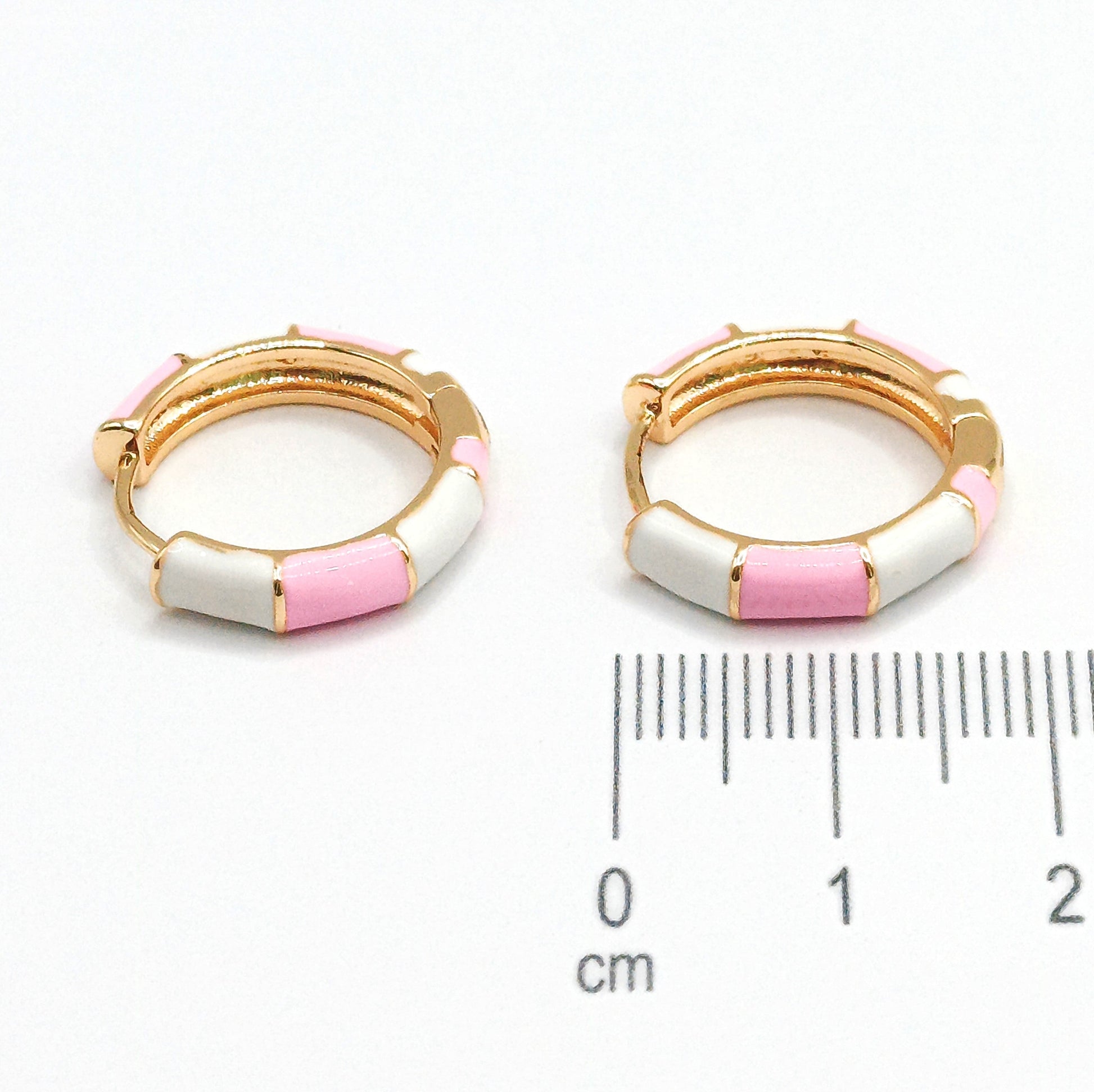 Candonga pqa esmaltada Pink (1,5cm) Amulí