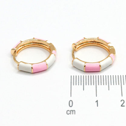 Candonga pqa esmaltada Pink (1,5cm)