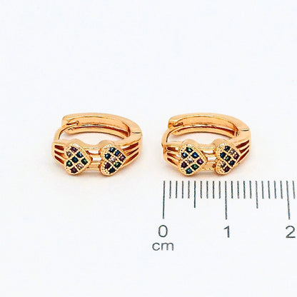 Candonga pqa corazon microzircones (1,4cm) Amulí