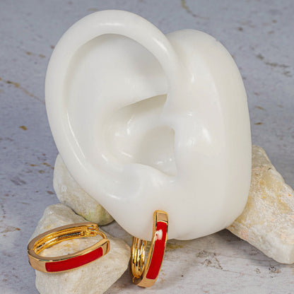 Candonga pequeña ovalo esmaltada