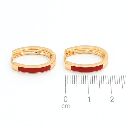 Candonga pequeña ovalo esmaltada