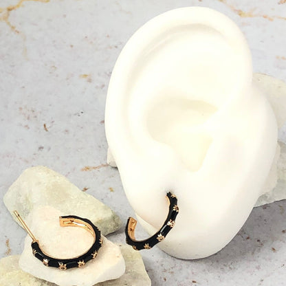 Candonga pequeña esmaltada negra