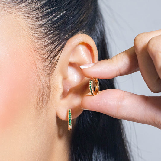 Cdga pequeña microzircones esmeralda 