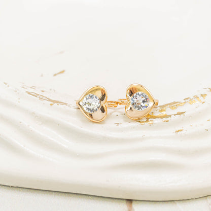 Candonga pequeña corazón zircón