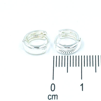 Candonga pequeña lisa plata