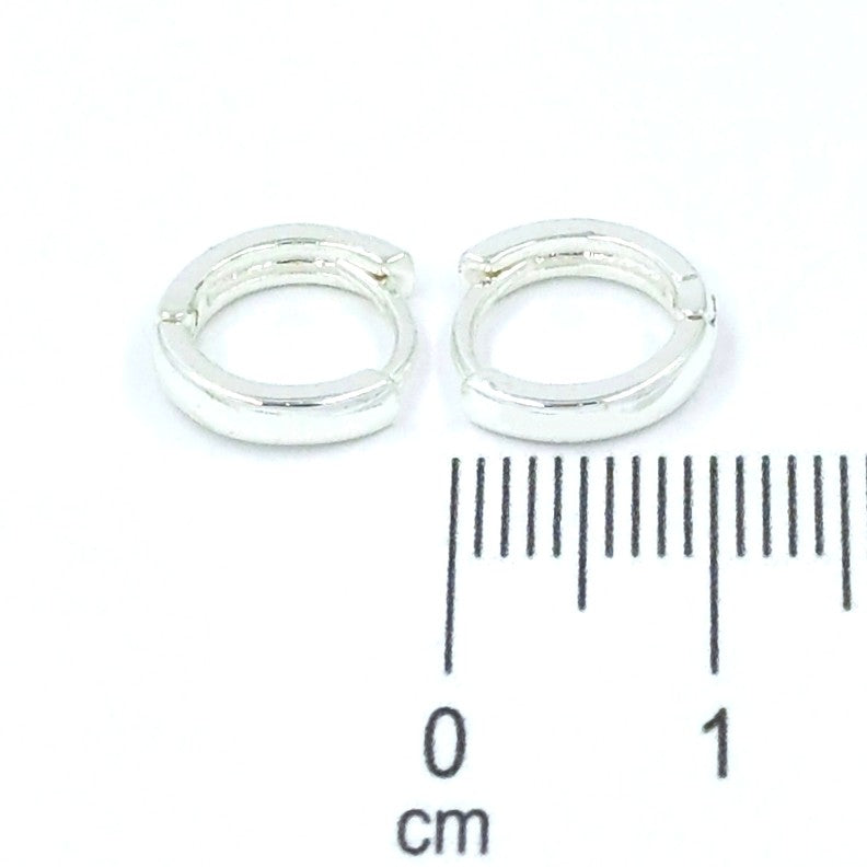 Candonga pequeña lisa plata