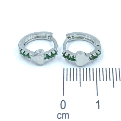 Candonga pequeña esmeralda corazón