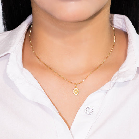 Duo medallita microzircones 