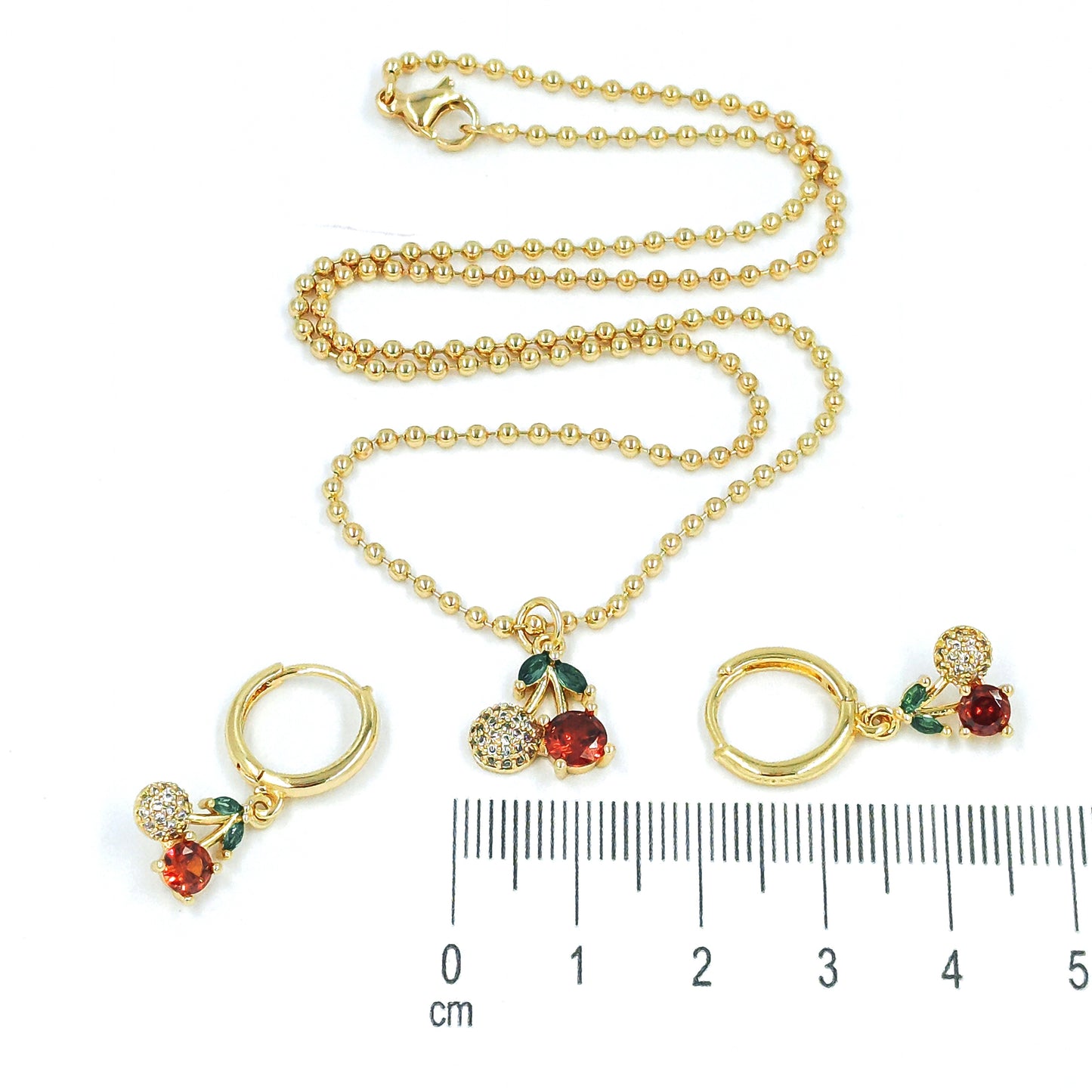 Set Duo Cherry microzircones