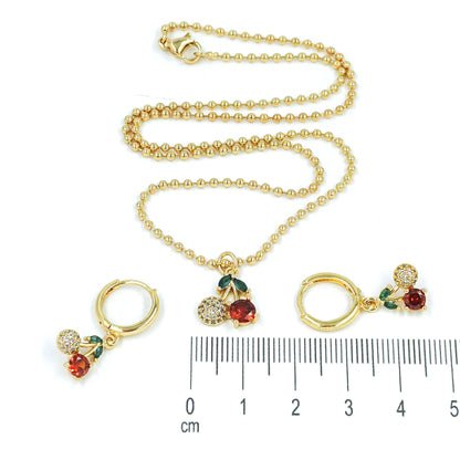 Set Duo Cherry microzircones