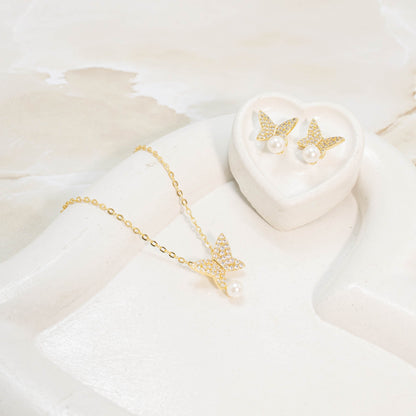 Dúo mariposa perla