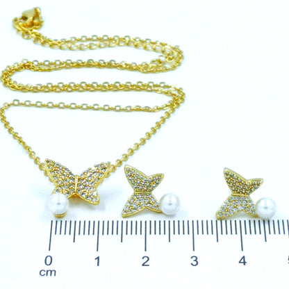 Dúo mariposa perla