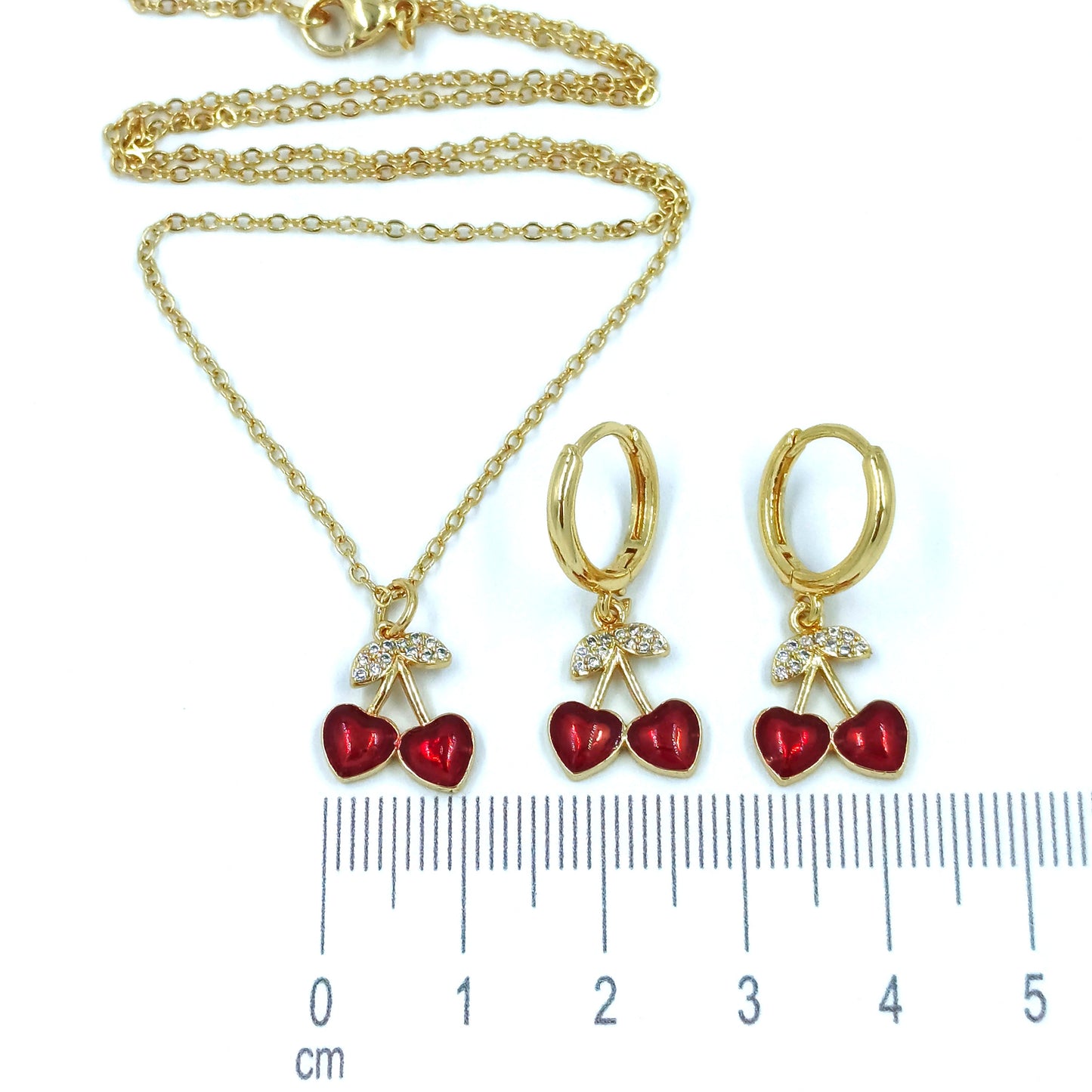 Dúo cerezas corazón