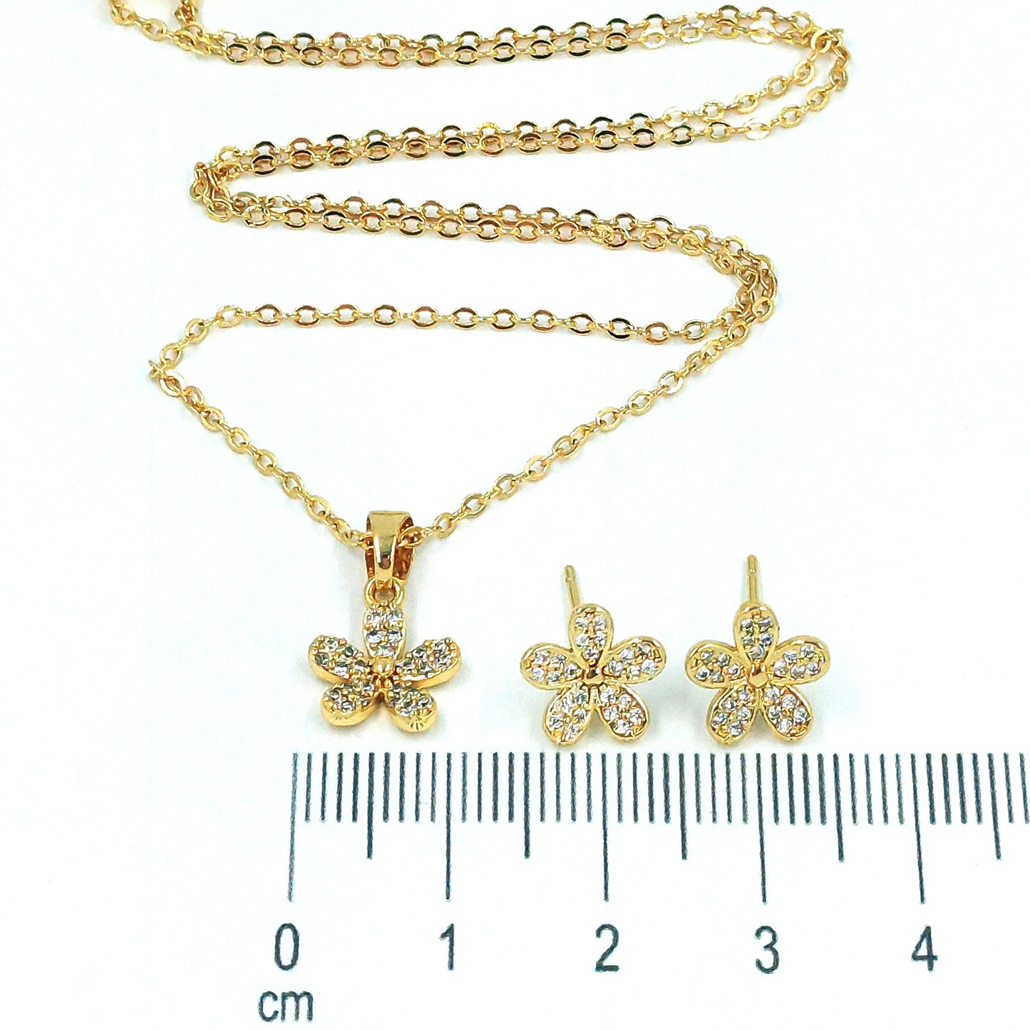 Dúo flor microzircón