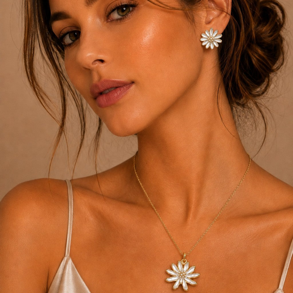 Dúo margarita blanca